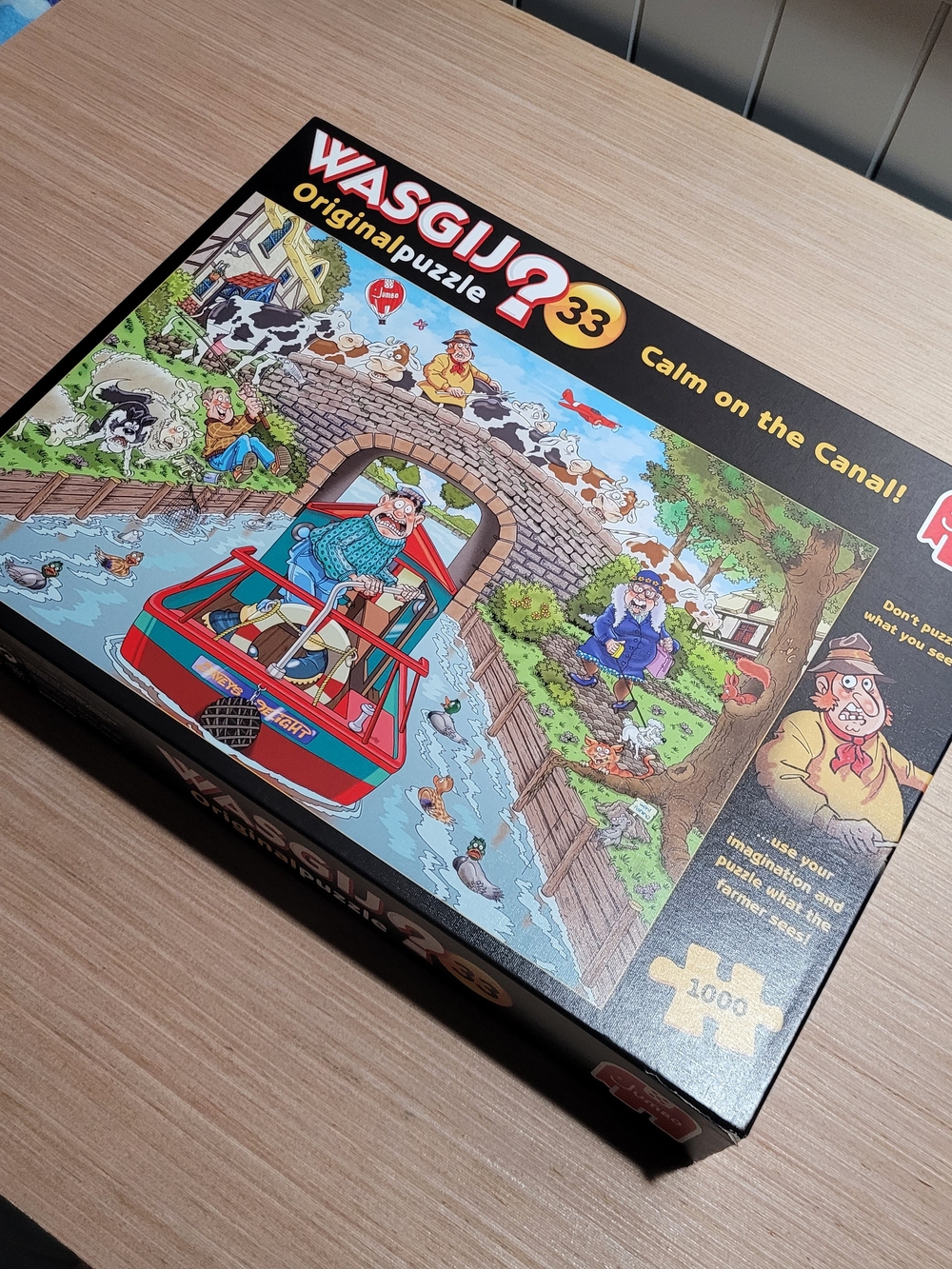 Wasgij Original Puzzle #33 "Calm on the Canal" - Colorful Cartoon Canal Scene
